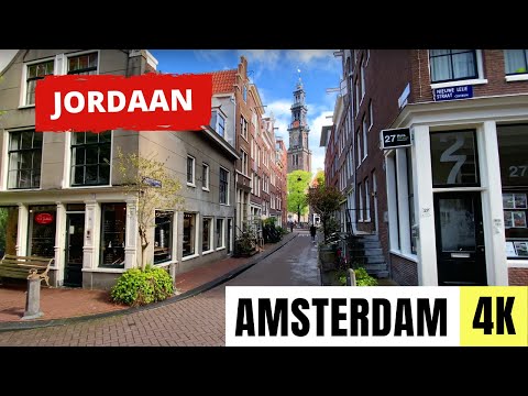 AMSTERDAM, NETHERLANDS 🇳🇱 [4K] Jordaan Neighbourhood