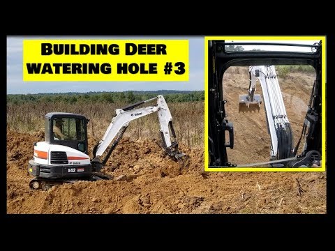 Digging Deer watering hole #3, Project 211 Illinois farm habitat improvement