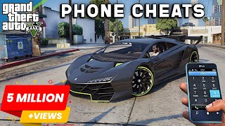 GTA 5 - PHONE CHEATS - 2020 ( PS4, PS5, XboxOne & PC )