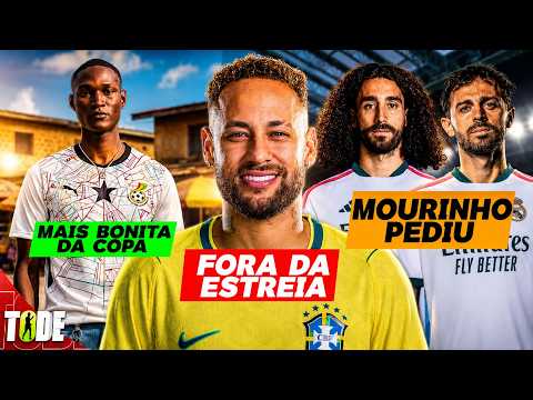 NEYMAR FORA DA ESTREIA l MOURINHO PEDE CUCURELLA E BERNARDO l CAMISA DA GANA A + BONITA DA COPA