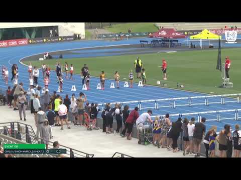 U10 Girls 60m Hurdles Heat 2: 2022 Commonwealth Bank State Combined Events Championships - Saturday