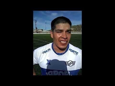 Cárcamo emblema de Jorge Newbery que le ganó 3 a 0 a Palazzo y es el nuevo líder de Primera "A"