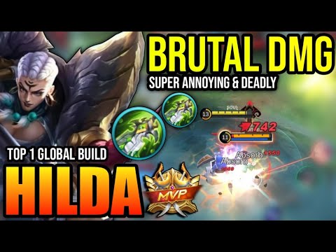 HILDA BEST BUILD 2023 | BUILD TOP 1 GLOBAL HILDA GAMEPLAY | MOBILE LEGENDS ✓
