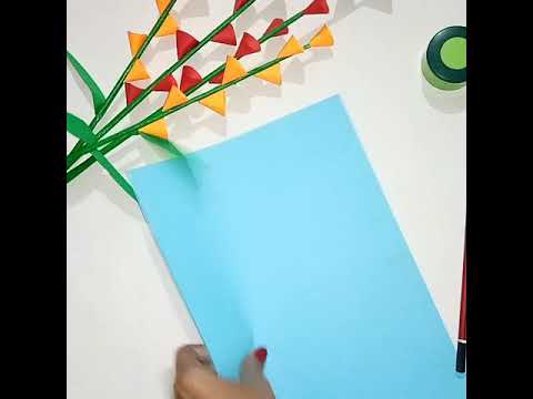 Easy paper flowers | DIY beautiful flowers | color flowers