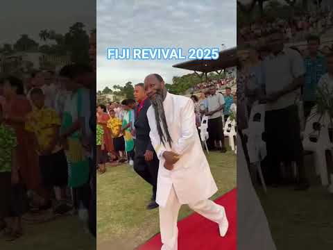 Prophet Dr. David Owuor arrival at Albert Park for the final day of the Fiji Revival 2025. #Fiji