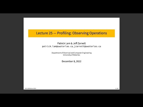 ECE 459 Lecture 24: Profiling: Tracing