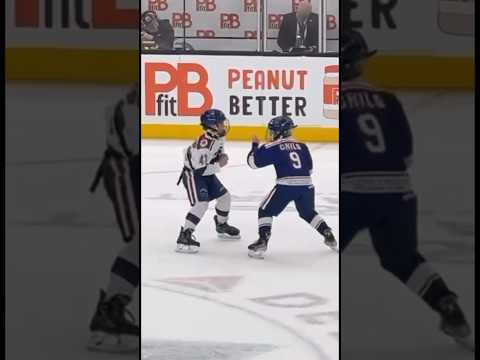 10U tilt at the Delta Center 😂👊 #hockey