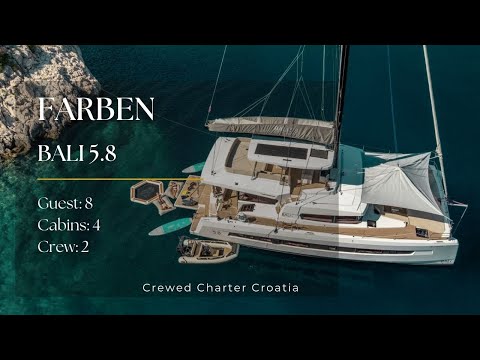 Bali 5.8 Farben, Luxury Catamaran Charter Croatia