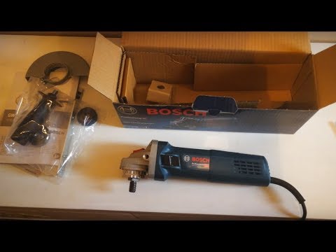 Bosch kampinis šlifuoklis GWS 9-125 S Professional su apsukų reguliavimu 900W video