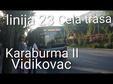 Linija 23:Karaburma II-Vidikovac (Cela trasa)