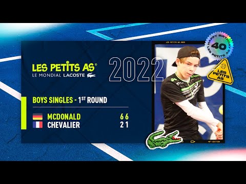 Les Petits As 2022 | Boys 1st Round | Niels Mcdonald vs. Cyprien Chevalier