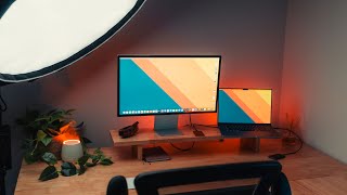 My Minimalist Desk Setup – A Desky L Shape Rubberwood Review