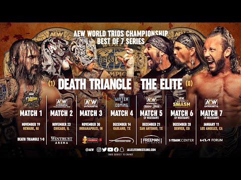 AEW World Trios Championship Death Triangle vs The Elite Best of 7 Series COMPLETE