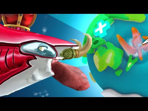 Great White Shark vs Colossal Squid 🦑 - Hungry Shark World