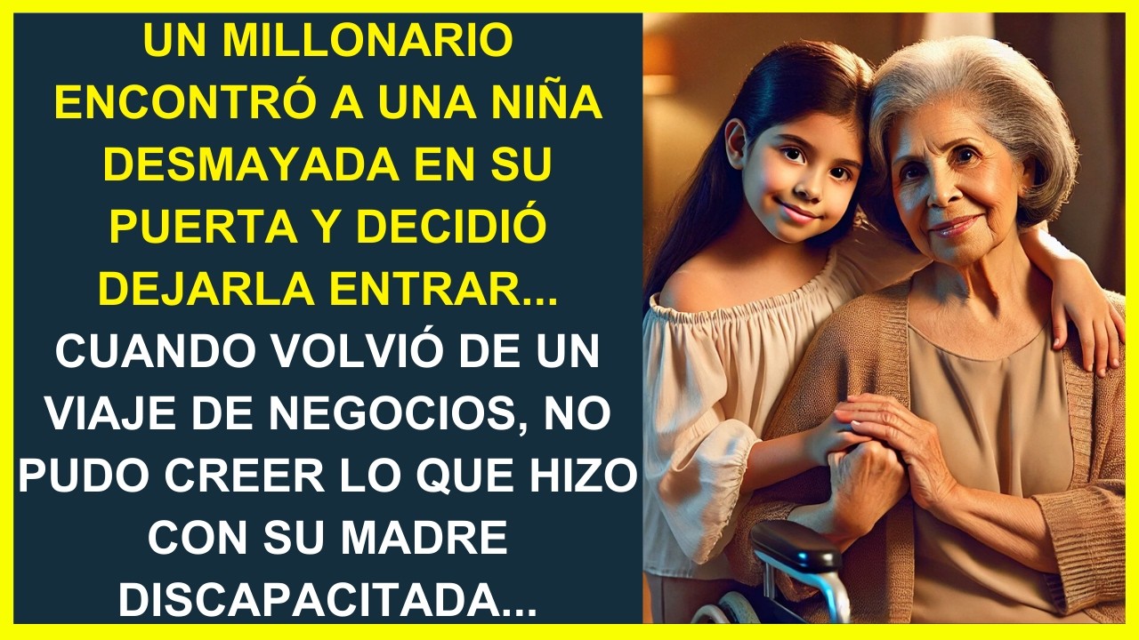 UN HOMBRE ENCONTRÓ A UNA NIÑA DESMAYADA EN SU PUERTA Y LA ACOGIÓ... LO QUE VIÓ AL VOLVER DEL TRABAJO