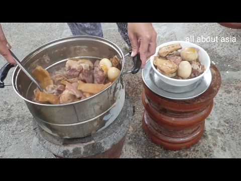 Braised Pork Leg With Dried Bamboo - Family Popular Food Video