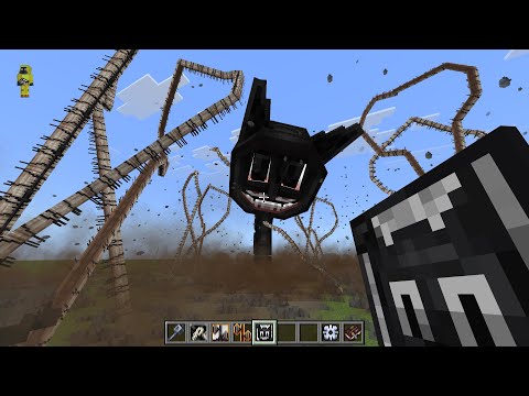 The Art of Trevor Henderson V2 Cartoon Cat VS Siren Head VS Long Horse MOD in Minecraft PE
