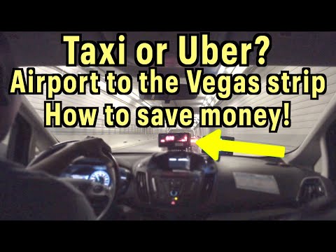 TAXI or UBER from Las Vegas airport - I want to save you money, watch this video