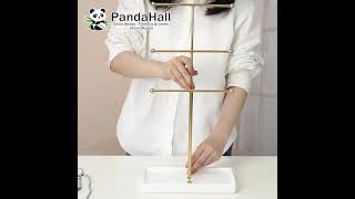 3-Tier Iron T-Bar Jewelry Display Risers, Jewelry Organizer Holder (ODIS-C008-02EB) #pandahall #diy