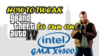 preview picture of video 'How to tweak GTA 4 to run on INTEL GMA X4500 (15-23 FPS) with proof (2013) HD'