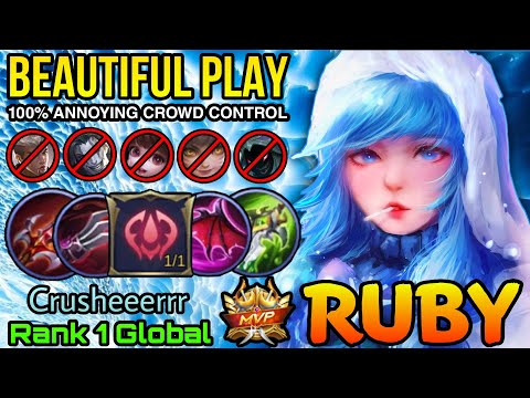Ruby Edelweiss Beautiful MVP Plays - Top 1 Global Ruby by Crusheeerrr - MLBB