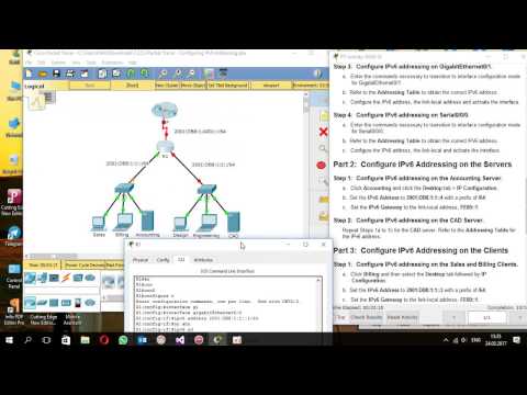 7.2.5.3 Packet Tracer - Configuring IPv6 Addressing