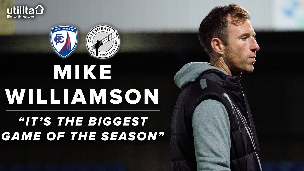 “We need to replicate Saturday’s intensity” | Mike Williamson pre-Chesterfield | UTILITA PREVIEW