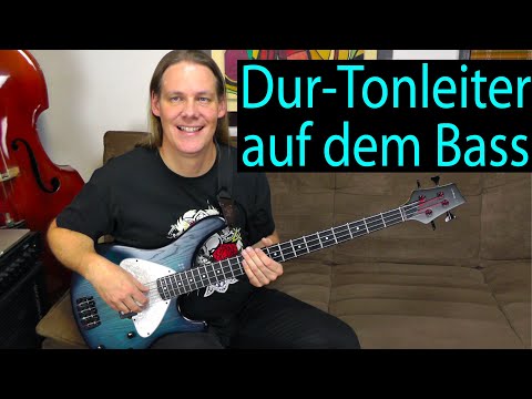 Dur-Tonleiter auf dem E-Bass (Fingersatz, Basslinien, Solo-Improvisation)