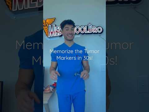 Memorize the Tumor Markers in 30s!🌡️ #shorts #medstudent #medschool #medicalschool #usmle #med