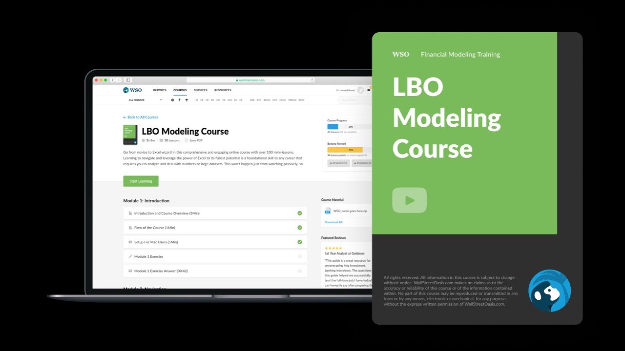 WSO LBO Modeling Course: Key Drivers of Return