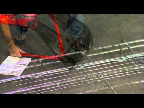Part of a video titled Cablofil: Cutting Wire Mesh Cable Tray - YouTube