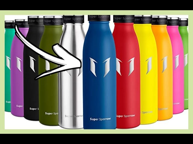 Vídeo relacionado con Super Sparrow Botella Agua Acero Inoxidable - Botella Agua Niños - 1L - Botella Termica Boca Estándar - Sin BPA, para Niños & Adultos, Deporte, Oficina, Yoga, Ciclismo