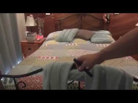 Part of a video titled How to Fix a Bed with a Broken Leg - YouTube