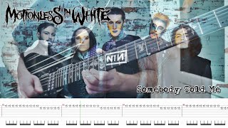 Motionless In White - Somebody Told Me [The Killers] (Guitar Cover + TABS)