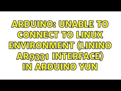 Arduino: Unable to connect to Linux Environment (Linino AR9331 Interface) in Arduino Yun