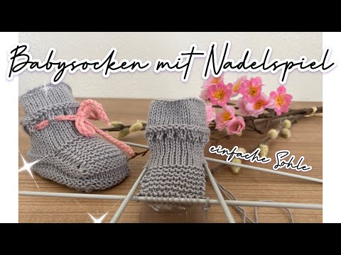 Part 2 😍 Knitting baby socks EASY for beginners, bottom heel knitting, easy instructions for baby...