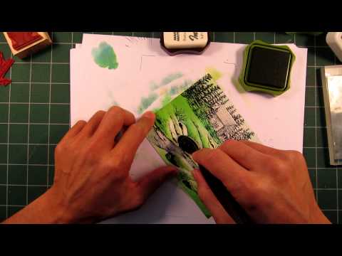 Stampscapes 101: Video 32A.  From Winter to Spring. Part 1 of 2.
