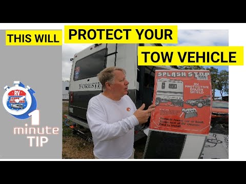 PROTECT your TOW VEHICLE with a RV Rock Guard / Mud Flap