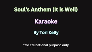Soul's Anthem ( It Is Well )  by Toni Kelly   |  Karaoke  #voicelessons #karaoke