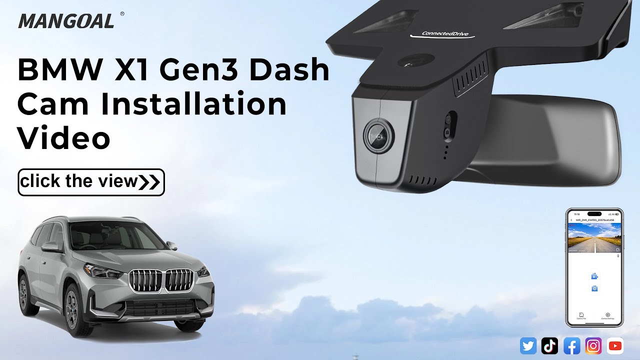 BMW X1 Gen3 U11/U12 Xdrive28i Mangoal tech dash cam 008D-1 Installation
