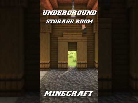how to build underground storage room minecraft #shorts #shortvideo #minecraft