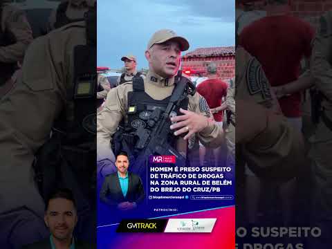 Homem é preso suspeito de tráfico de drogas na zona rural de Belém do Brejo do Cruz/PB