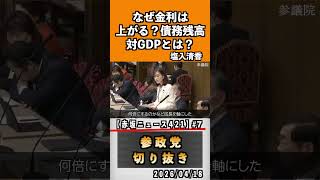 7  なぜ金利は上がる？債務残高対GDPとは？#神谷宗幣 #参政党 #参政党は止まらない #ひとりひとりが日本#津田あかり#塩入清香