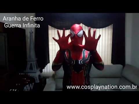 Fantasia Cosplay Homem Aranha De Ferro - Guerra Infinita 