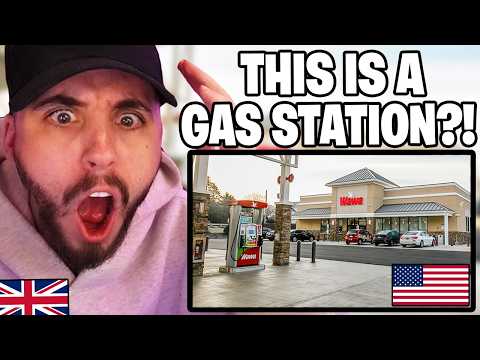 Brit Reacts to American Gas Station (Wawa) For the First Time!