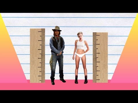 How Much Taller? - Johnny Depp vs Miley Cyrus!