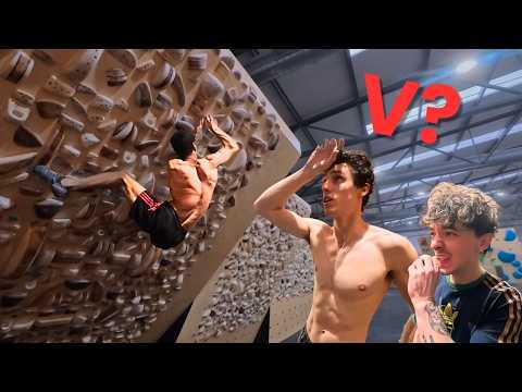V17 Climbers VS World Cup Medalists on Insane Training Wall