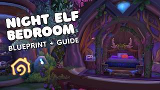 Night Elf Bedroom | WoW Housing ("Talk-through" Guide + Blueprint)