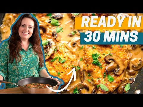 Luxurious Creamy Chicken Marsala!