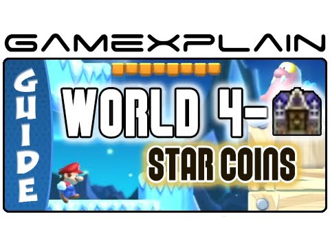 New Super Mario Bros. U - Frosted Glacier-Swaying Ghost House Star Coins Guide